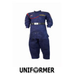 Blue Kameez Shalwar Security Guards